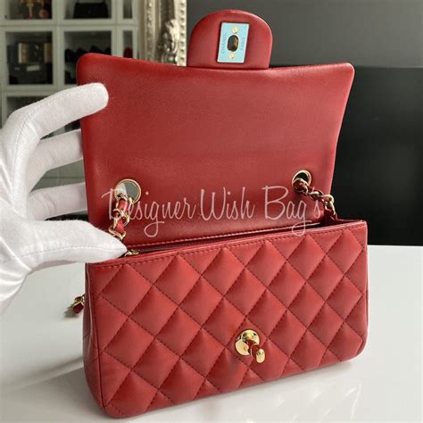 chanel mini rectangular red|chanel mini price.